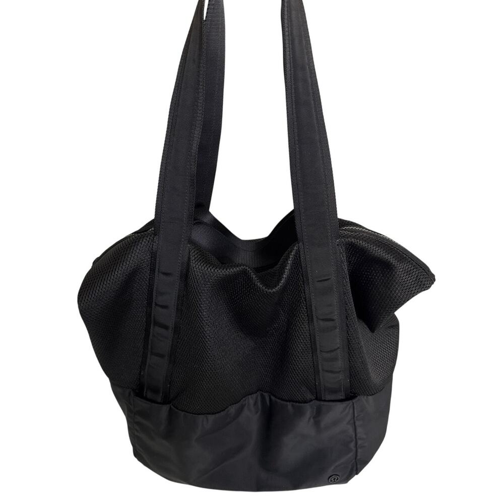 Lululemon Hot Mesh Tote 30L Black Gym Travel Carryall Bag